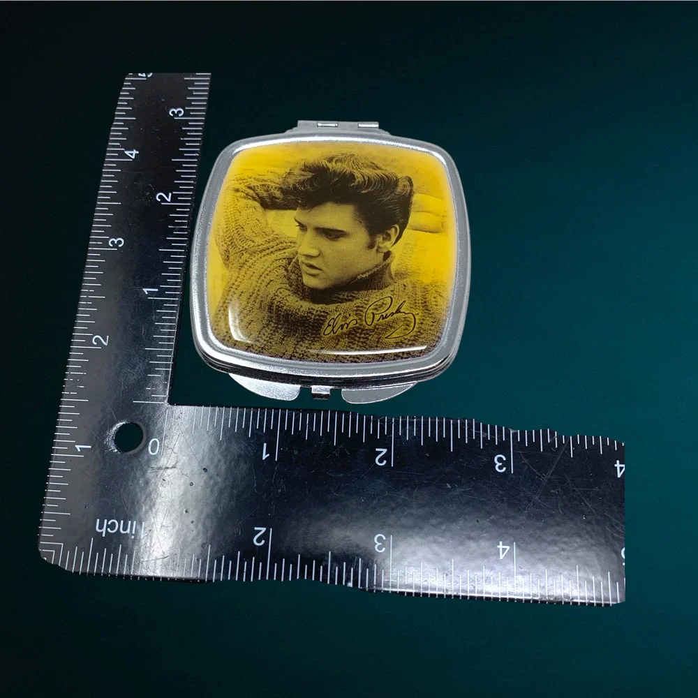Elvis Presley Signature Products Double Mirror Compact Yellow Portrait EPE